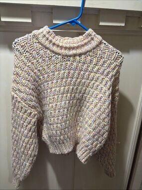 Universal Thread Pastel Multicolor Cowl Neck Sweater